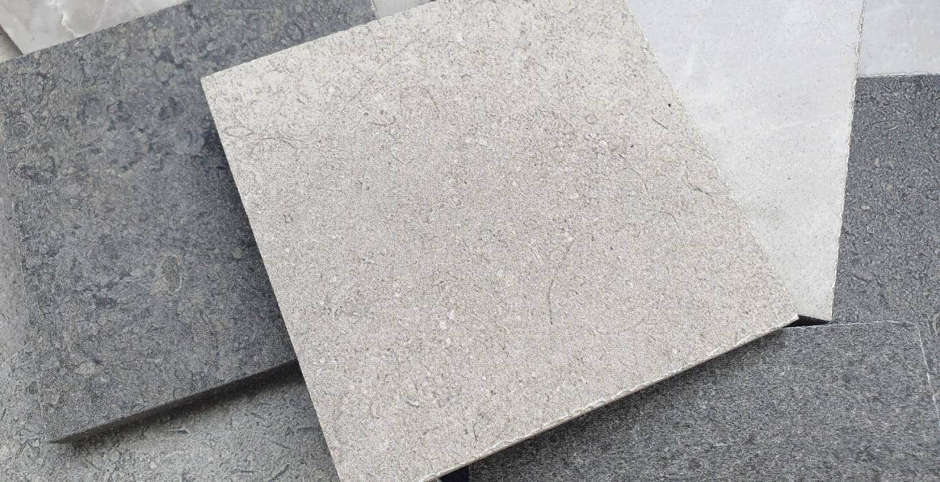three concrete tile 