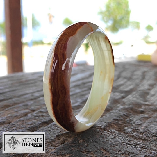 multi brown onyx bangle
