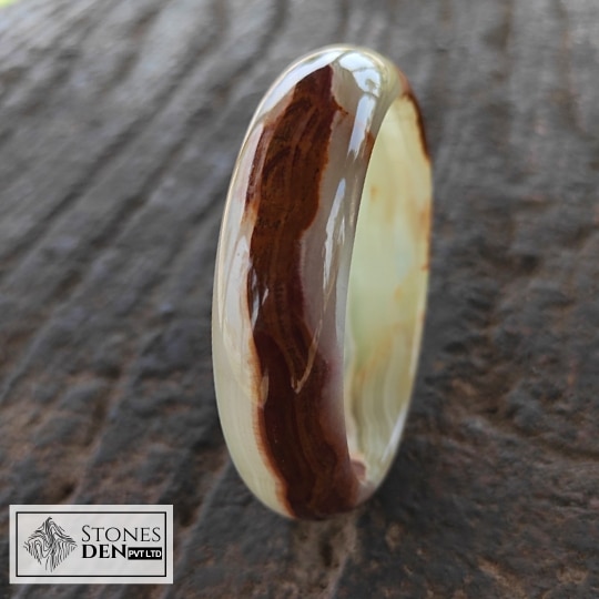 multi green onyx bangle