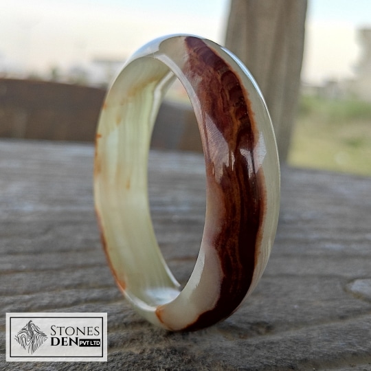 light green onyx bangle